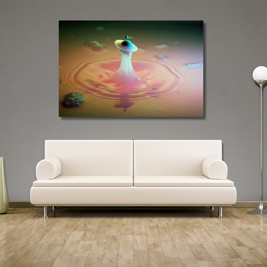 Makro Wassertropfen - "univers infini"