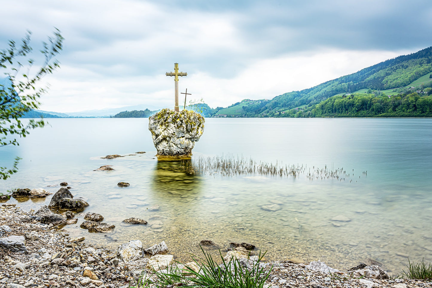 Der Kreuzstein im Mondsee
