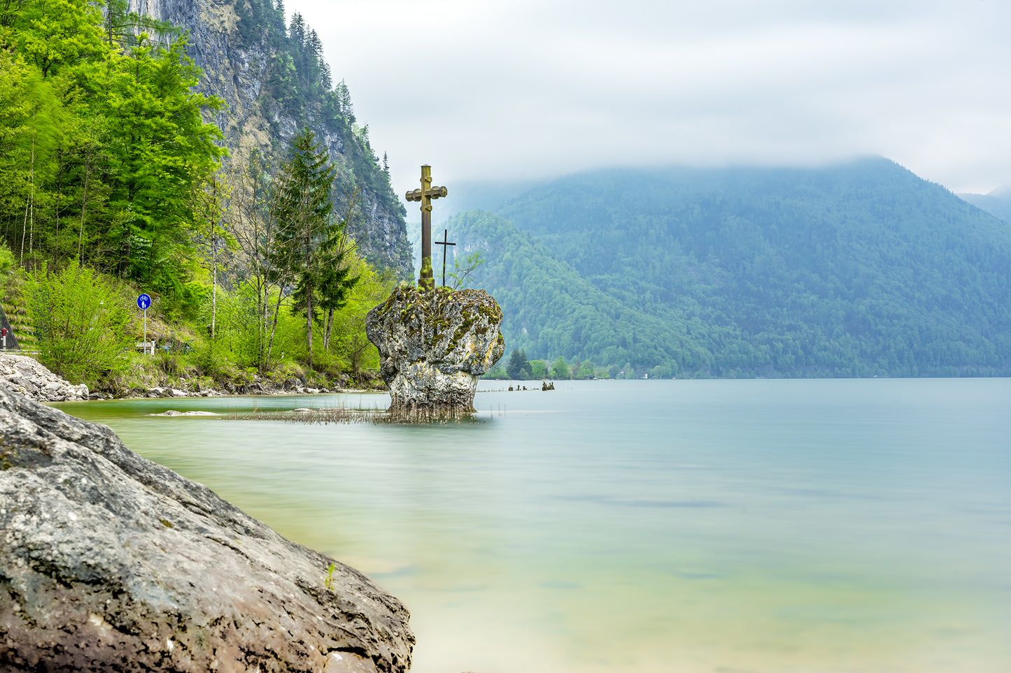 Der Kreuzstein im Mondsee