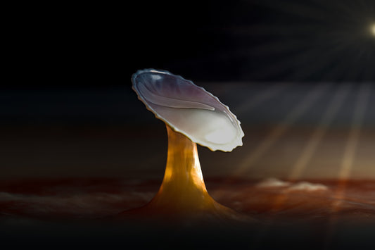 Makro Wassertropfen -  Potpourri aus Milch, Alkohol, Glyzerin, grüne Lebensmittelfarbe